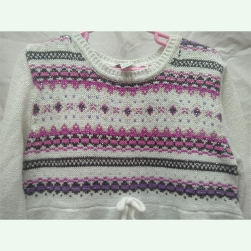 The Children's Place Fair Isle Sweater Dress 10 12